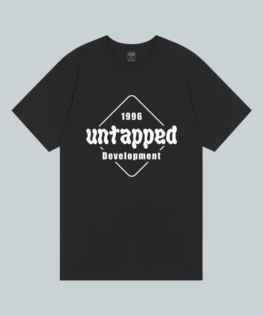 UNTAPPED STUDIO Square Signature Pure Cotton Big Oversized Short Sleeve T-Shirt 2 Colors