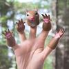 1 Set Finger Puppet Animals Squirrel Hand Finger Story Puppets Game Cat Puppy Panda Finger Dolls Toys For Children Gifts