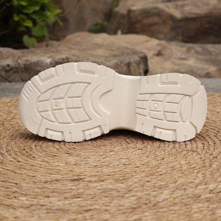 Pop Shoes Female Summer Thin Section Mesh Breathable Sneakers Thick Bottom Heightening Small White Shoes Net Shoes