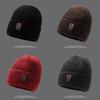 Thick Knitted Beanie Hat Winter Warmth Unisex Cap Windproof Gift Color Solid