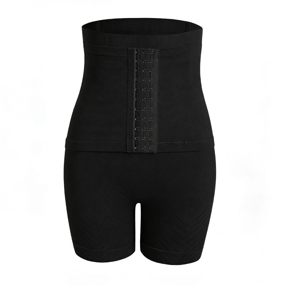 Бесшовный корректирующий боди с высокой талией и регулируемой трехрядной застежкой XL/XXL