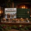 Halloweenská domácí dekorace 24denní adventní kalendář 2026 Mini figurky skotského kravského/koňského/psího Vánoční odpočet Sváteční krabičkový kalendář 2D akryl