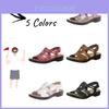 Large Size Women's Wedge Heel Fish Mouth Sandals With Car Sewing Line