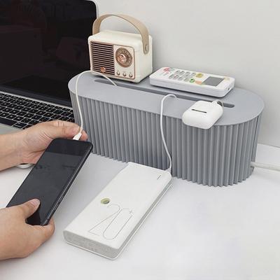 Fiş Panosu Saklama Kutusu Kablo Tel Düzenleyici Kasa Soket Kablosuz WiFi Yönlendirici Bilezik Masaüstü Veri Hattı Fiş Tutucu Raf