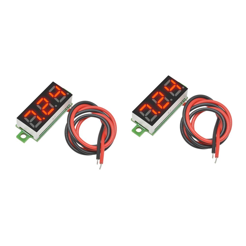 

5Pcs 0.28 Inch DC LED Digital Voltmeter 0-100V Voltage Meter Auto Car Mobile Power Voltage Tester White Red Green Blue Yellow