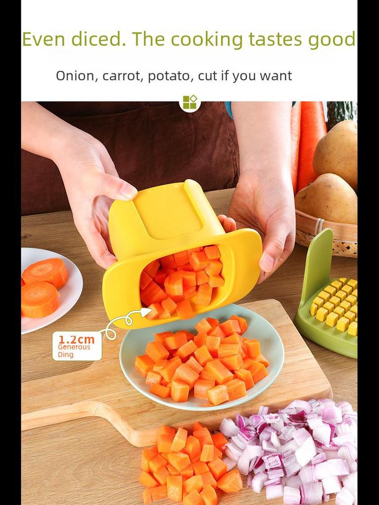 Vegetable and Fruit Dicer Slicer for Home Use - Onion, Carrot, Cucumber, Potato, Ham Cutter - French Fries Maker