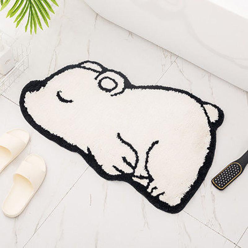 Cartoon Animal Absorbent Non-slip Mat In Bathroom Soft and Thick Foot Mat In Bedroom Door Imitation Cashmere Mat In Bathroom