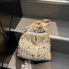Literary Knitted Bag Women's New Lazy Wind Underarm Tote Bag Summer Large-capacity Woven Bag
