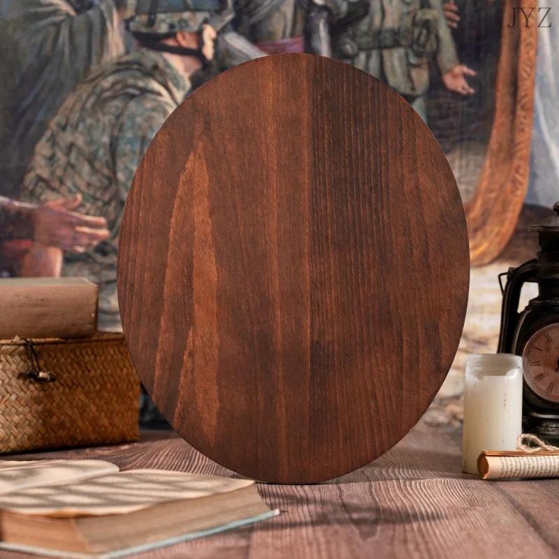 Religious Jesus Praying Oval Wooden Plaque, Catholic Saint Statue, Home Wall Hanging Decor