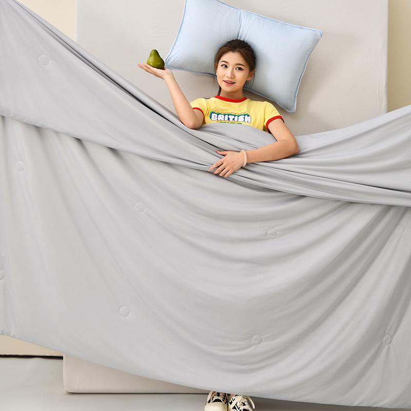 

Прохладное и летнее одеяло однотонное кондиционер и мороженое мороженое холодное и тонкое одеяло машинная стирка 180x200cm серый