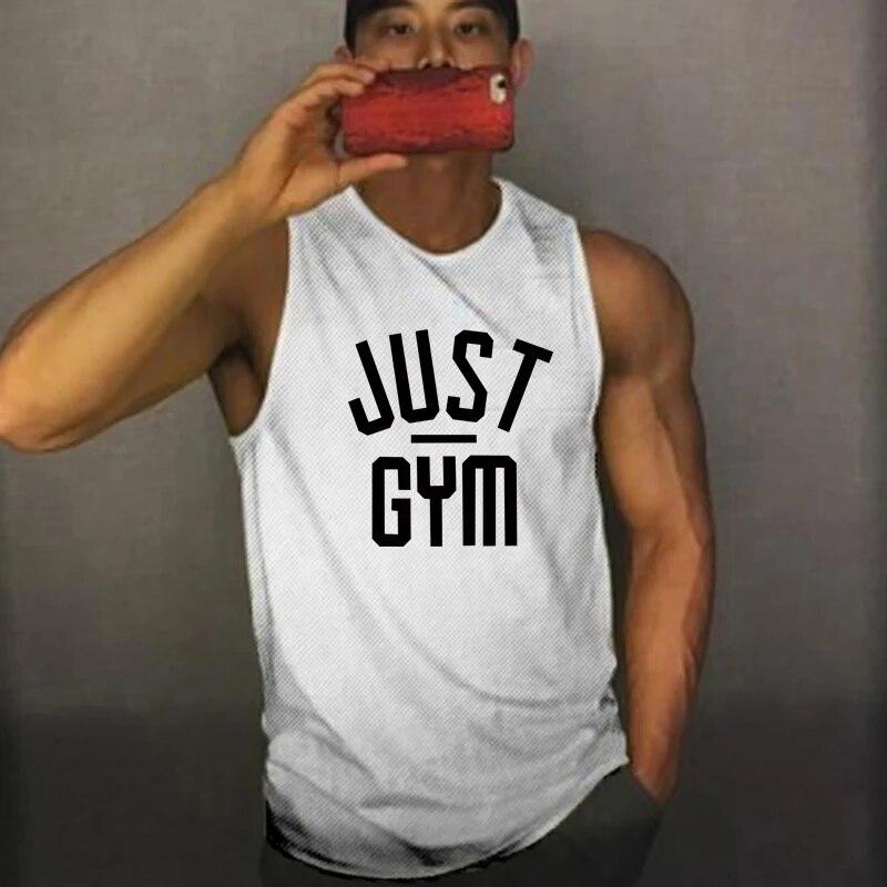 Do The Work  Summer New Arrival Mens Letter Printed Basketball Running Gyms Sports Quick-drying Mesh Fitness Casual Vest
