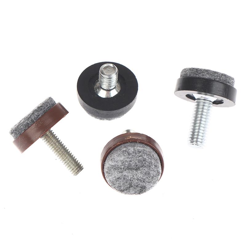 4/8Pcs Felt Adjustable Round Furniture Leg Screws Anti Slip M6 M8 Table Chair Cabinet Balance Feet Pads