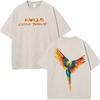 Karol G Viajando Por El Mundo Tropitour  Graphics T Shirt Unisex Women Fashion Cotton Loose Casual Vintage Washed Tshirts Tops