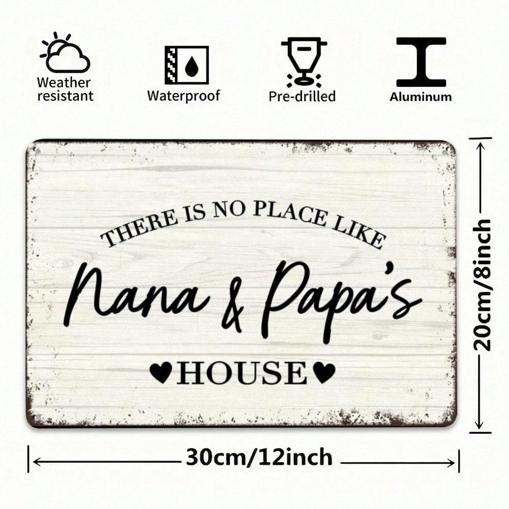 

Personalized Farmhouse Metal Sign for Family Grandparents Housewarming Gift Wall Decor Home Room Tin Art 20x30 разноцветный