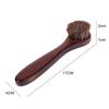 AEE4-3 Pieces Shoe Brush Horsehair Shoes Polish Brushes Leather Shoes Boot Care Clean Polish Daubers Applicators