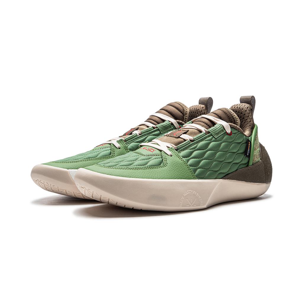 Li Ning All City 12 Encore Basketball Shoes Men sneaker Stone-Moss-Green ABAU051-3