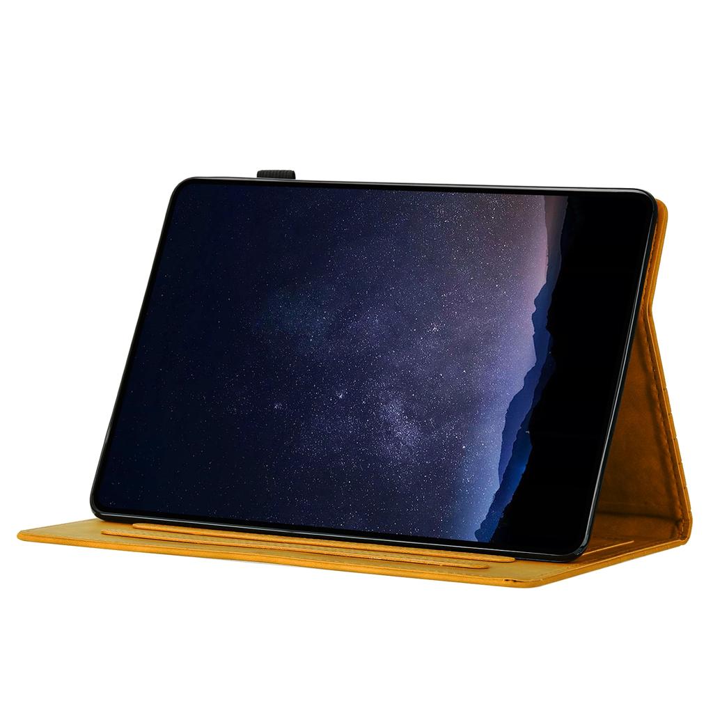 For iPad (2025)/10.9 (2022) Case Honeycomb Printed Leather Tablet Cover with Card Slot