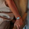 Breda Women's Jane Analog Watch Gold and Blue Mother of Pearl 1741C