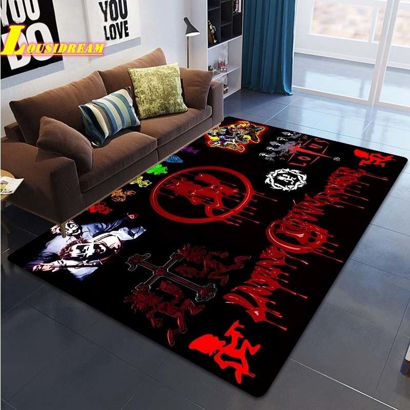 Tappeto Stampa Banda Pagliaccio Pazzo Tappeto Banda Juggalo Soggiorno Camera da Letto Decorazione Casa Tappeto Grande Tappetino da Gioco e Gattonamento per Bambini Tappetino Yoga Tappetino da Picnic