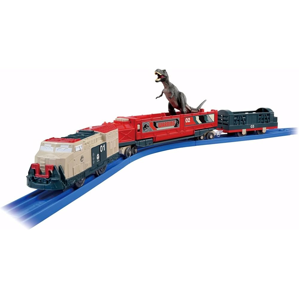 

Takara Tomy Plarail Jurassic World Dinosaur Transport Train Toy for Ages 3 and Up