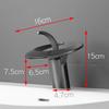 Brass Waterfall Faucet Hot and Cold Water Tap Bathroom Single Handle Single Hole Deck Mounted Basin Mixer Faucet