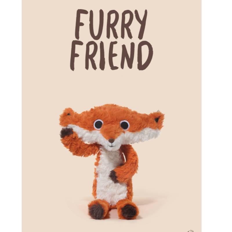Adorable 38cm Dewar Fox Plush Toy Soft Stuffed Animal Cute Birthday Gift For Girls