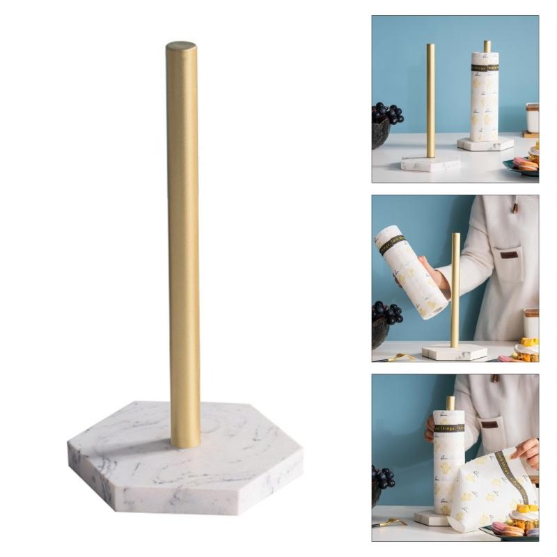 Practical Sturdy Resin Paper Towel Storage Rack with Lovely Animal Designs Pendants Portable for Kitchen and Bathroom