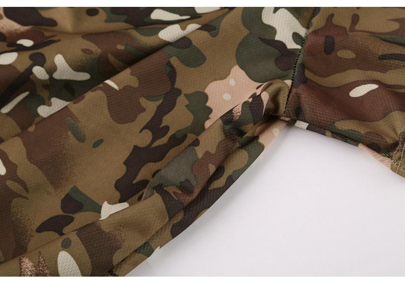 ESDY Quick-Dry Camouflage Crew Neck T-Shirt A413