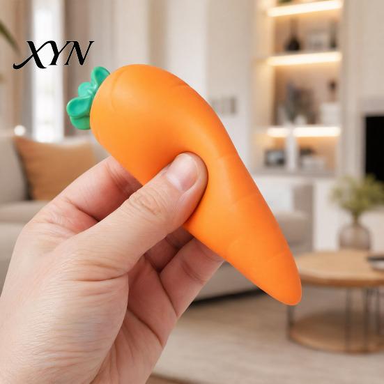 Squeeze Stress Ball 1/2Pcs Fake Carrot Relief Toy, Realistic Giant Toy Hand Relaxation for Kids Adults, Soft Simulated Vegetable Anxiety Reduction