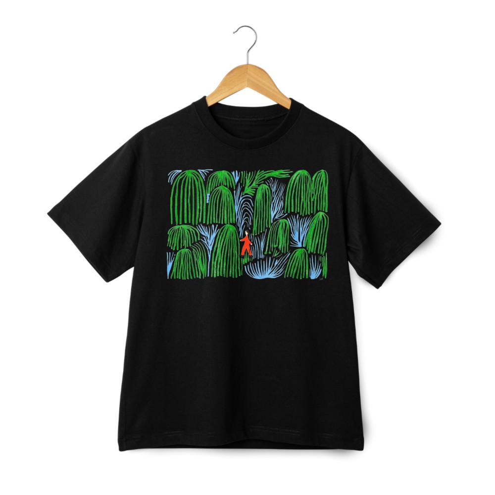 Nature Walk Green Foliage Unisex Casual T-Shirt - Everyday Graphic Tee S