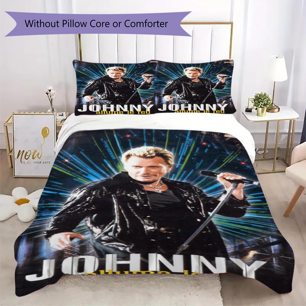 French legendary rock singer and actor Johnny Hallyday provides comfortable bedding covers and pillowcases for home use (without core) K18