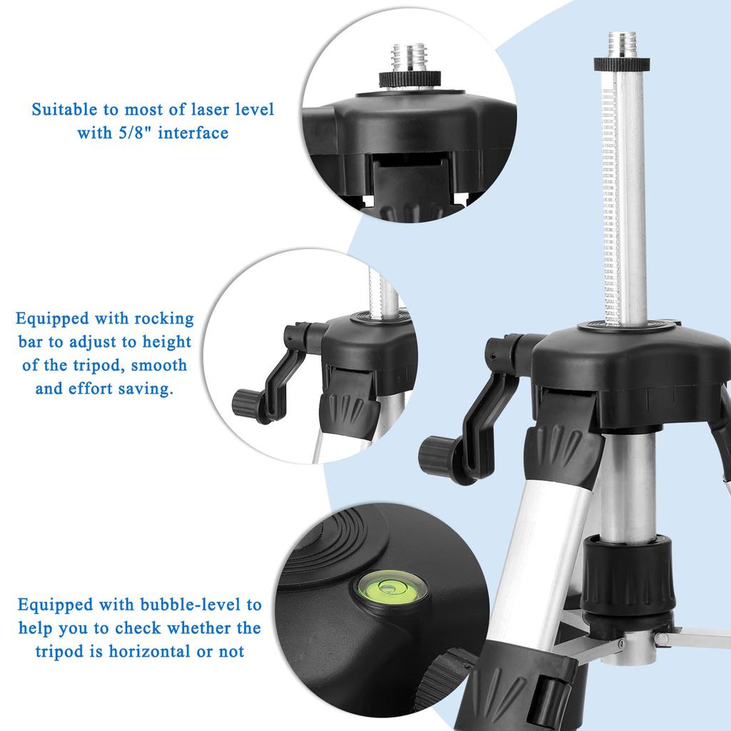 KKmoon Multifunktionales LCD-Display, 16 Linien, Laser-Nivelliergerät, vertikale horizontale Linie, 3 Grad