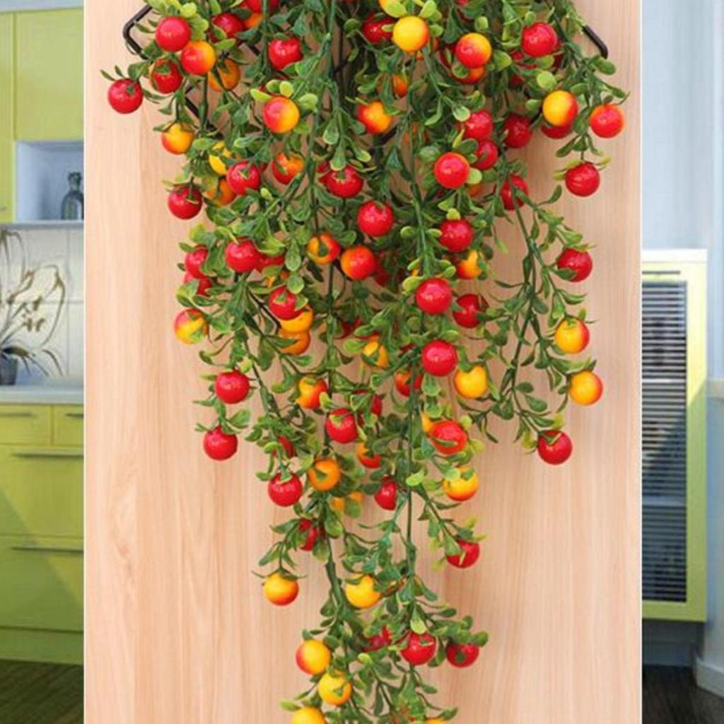 Artificial Green Flower Vine Wall Hanging for Indoor/Outdoor Decoration