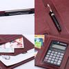 A4 Padfolio Man PU Padfolio File Folder Portfolio Business Document Holder Metal Clipboard Pad Document Organizer Holder Office