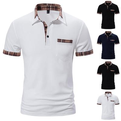 Men's Casual Short Sleeve Tops Men's Summer Print Short Sleeve Breathable Lapel Top