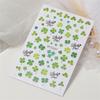 Saint Patrick’s Day Nails Art Stickers Green Shamrock Nails Decals Adhesive Nail Sticker Nails Art Decoration