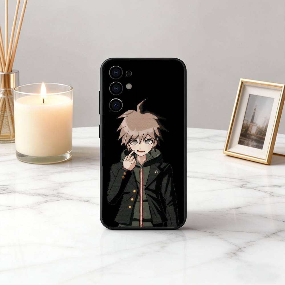 M-Makoto N-Naegi-MNES Phone Case For Samsung S25,S24,S21,S22,S23,S30,Ultra,S20,Plus,Fe,Lite,Note,10,Black Cover