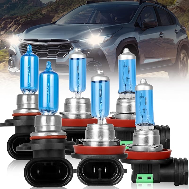 9005 H11 Halogen Headlight Bulbs For Toyota Prius 2010-2011 High Performance Halogen Car Headlight Bulb for Brighter Light, 9005 High Beam+H11 Low