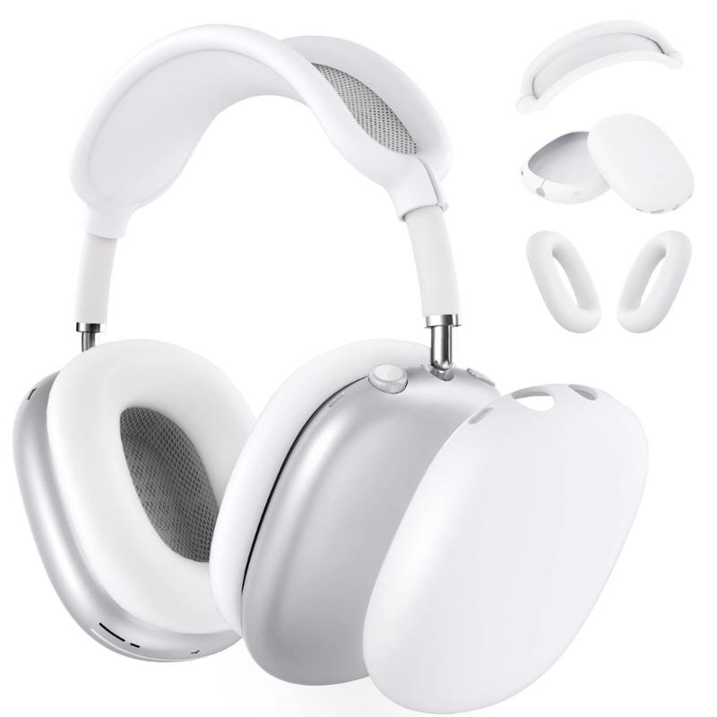 Upgrades Silicone Protective Cover Headband Ear Cushions & Outer Shell Sweat Resistant Strong Design For Headsets