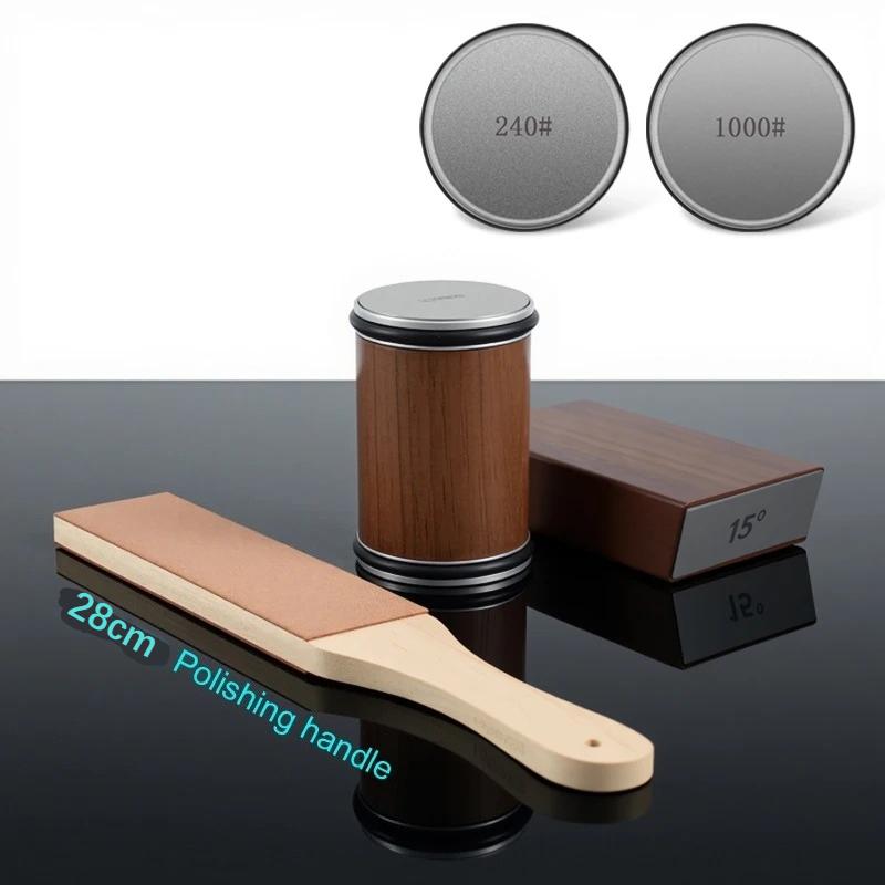 

Роликовая точилка для ножей Магнитный держатель для ножей Алмазный точильный камень с углом 15 и 20 градусов Роликовый набор кухонных аксессуаров Ship with 24h
