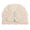 Autumn and winter new children's wool rabbit ear hat, baby solid color knitted wool hat, baby hat