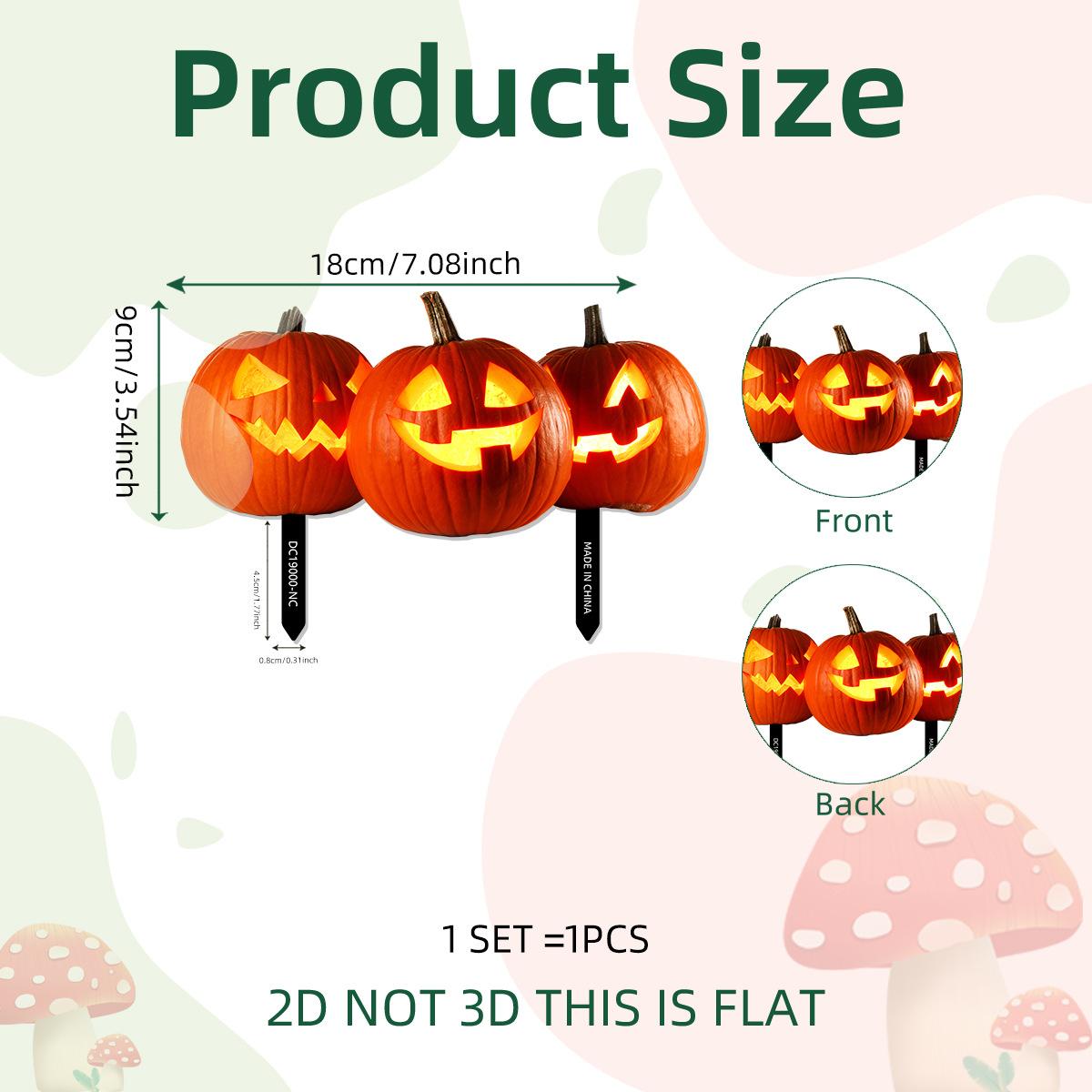 

New Halloween Garden Insert Ghost Hand Pumpkin Spider Garden Decoration Festive Atmosphere Insert Yard Decoration Plug-in
