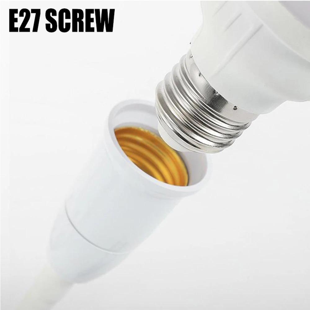 Direct Plug-in 360°Rotary E27 Socket with Switch Plug in Lamp Holder Converter for LED Bulb Light EU US Plug Adapter Lamp Base