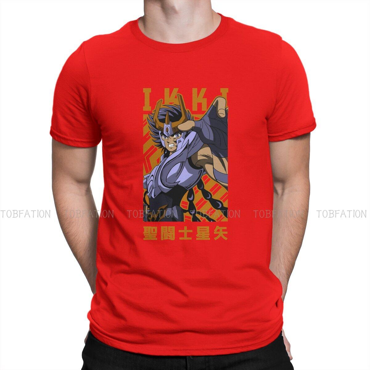 Saint Seiya Anime Mens TShirt Phoenix Ikki Individuality T Shirt 100 Cotton Graphic Sweatshirts New Trend S