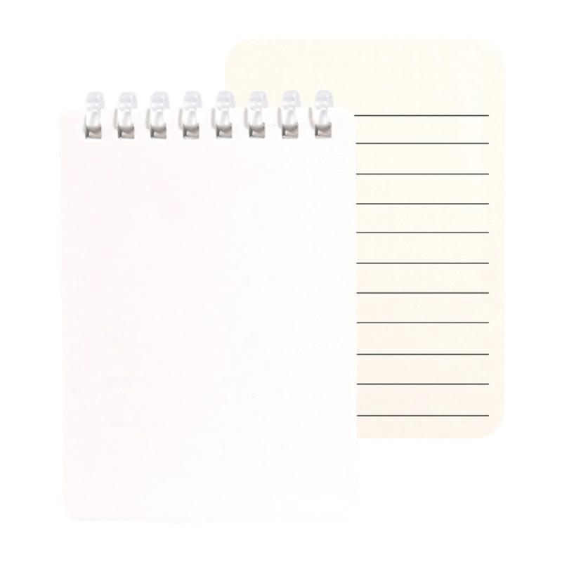 Pocket Size Notebook 128 Pages Soft Coil Binding Notebook Lined/Dotted/Gridded/Unruled for Daily Writing Note Taking
