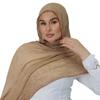 High-Texture Tie-Dye Rayon Headscarf Set: Soft, Wrinkled, Vintage-Style Muslim Shawl
