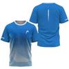 T-shirt da uomo stampata in 3D con freccia, asciugatura rapida, per sport come Tennis, Pickleball, Badminton, Moda di strada, Manica corta