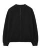 MOZMOZ Terry Brushed Pigment Backstitch Oversized Sweatshirt Black