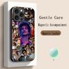 Bru-no Cool Singer Fashion Design Phone Case For iPhone 17 16 15 14 13 12 Plus Pro Max High-end Luxury Magsafe Sheepskin
