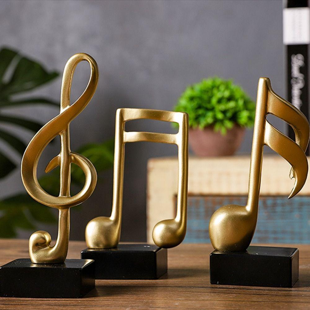 

Creative Musical Note Model Figurine Kawaii Music Symbols Ornament Music Symbols Figurine Home Style 3